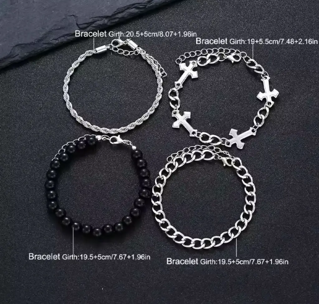 set 4 brazaletes y2k