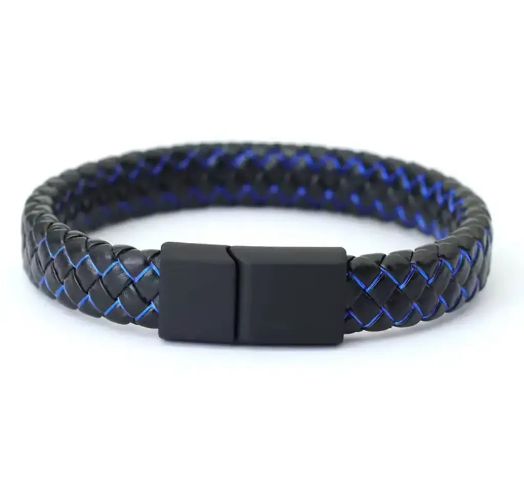 Pulsera azul minimalista elegante 
