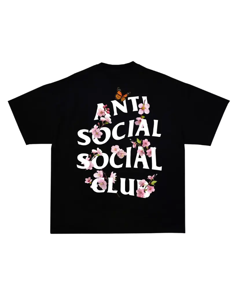 playera antisocial club flor de loto