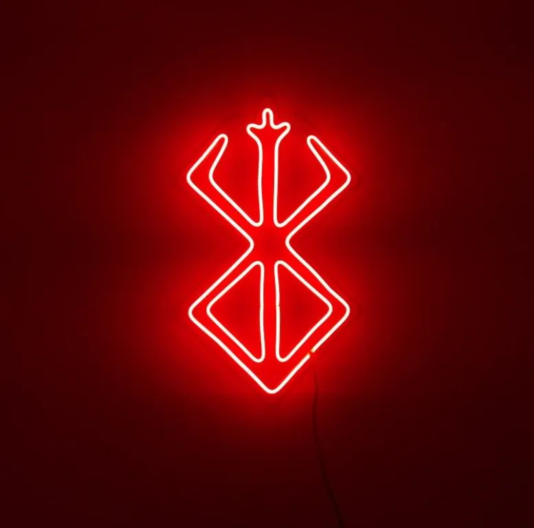 cuadro neon insignia berserk