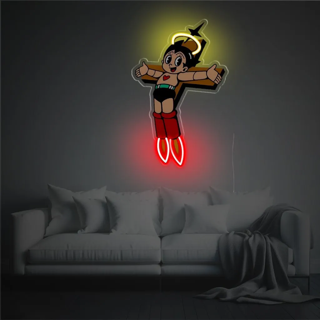 Cuadro neón de Astro Boy