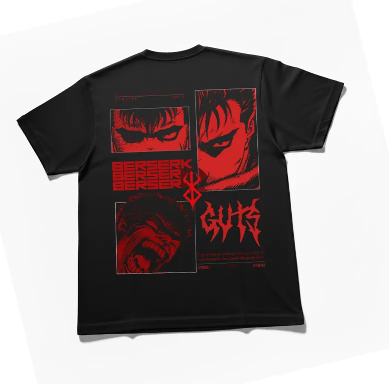 Playera Berserk red and black