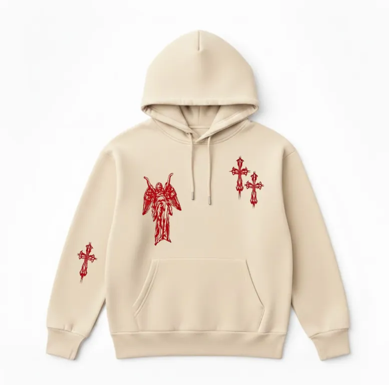 sueter cruces de sangre beige claro