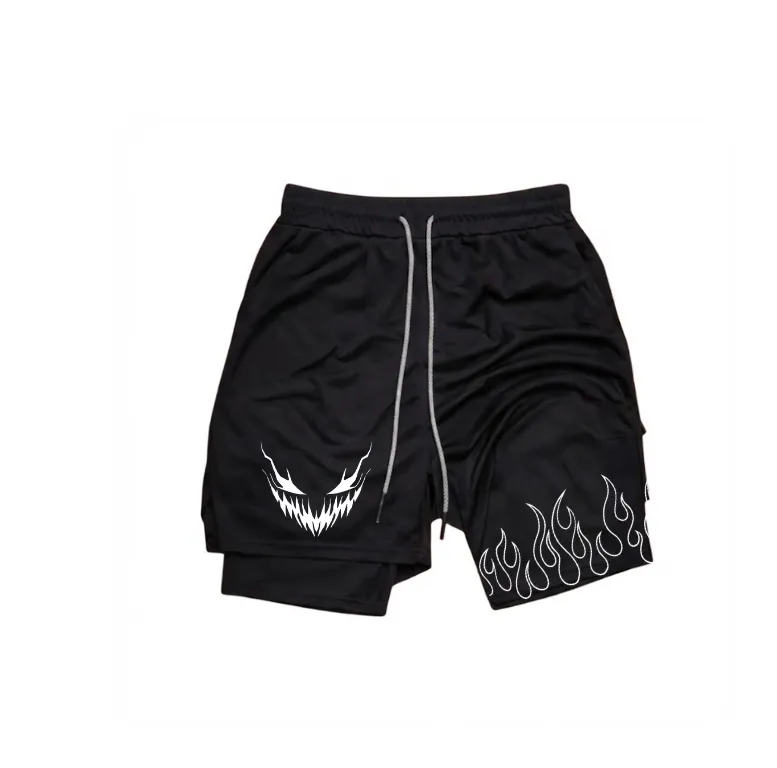 Pantaloneta deportiva con licra Black Demon (L)