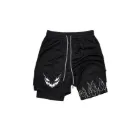Pantaloneta deportiva con licra Black Demon