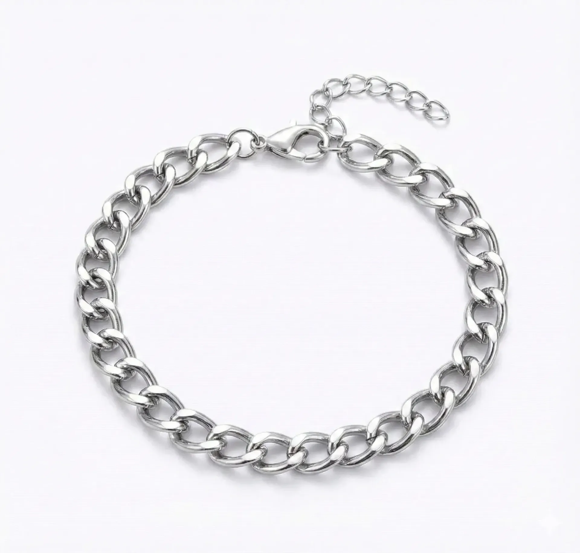 Brazalete Minimalista Plateado.