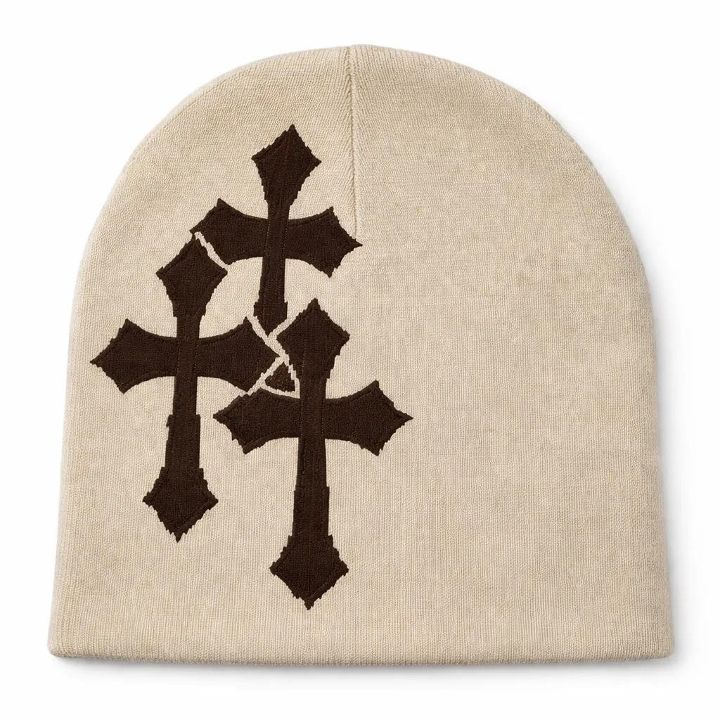 Gorro y2k beige