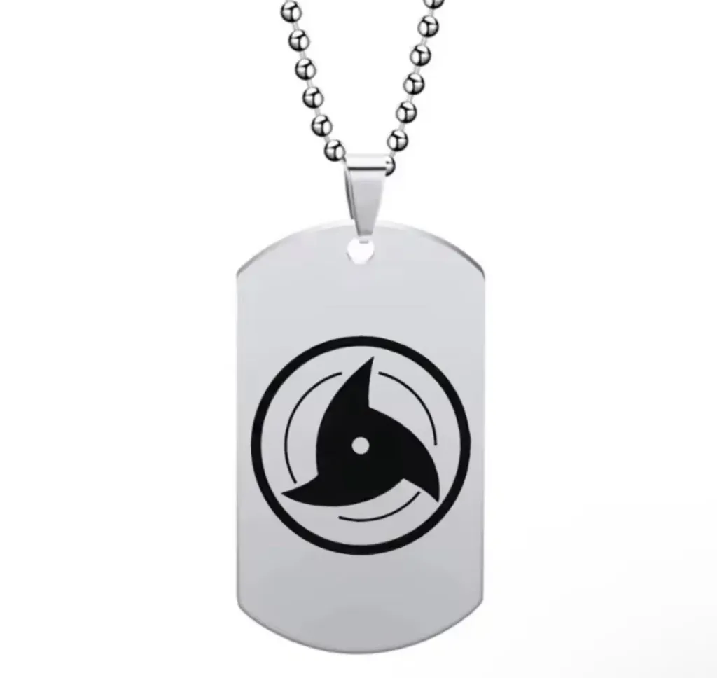 Collar Sharingan plateado
