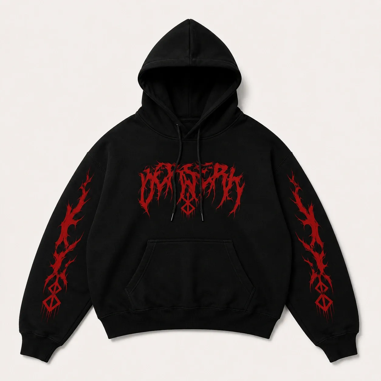 hoodie red berserk (L)