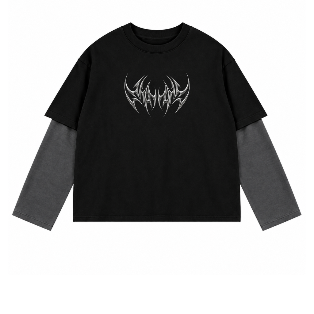 playera de doble manga DARK CULT (L)