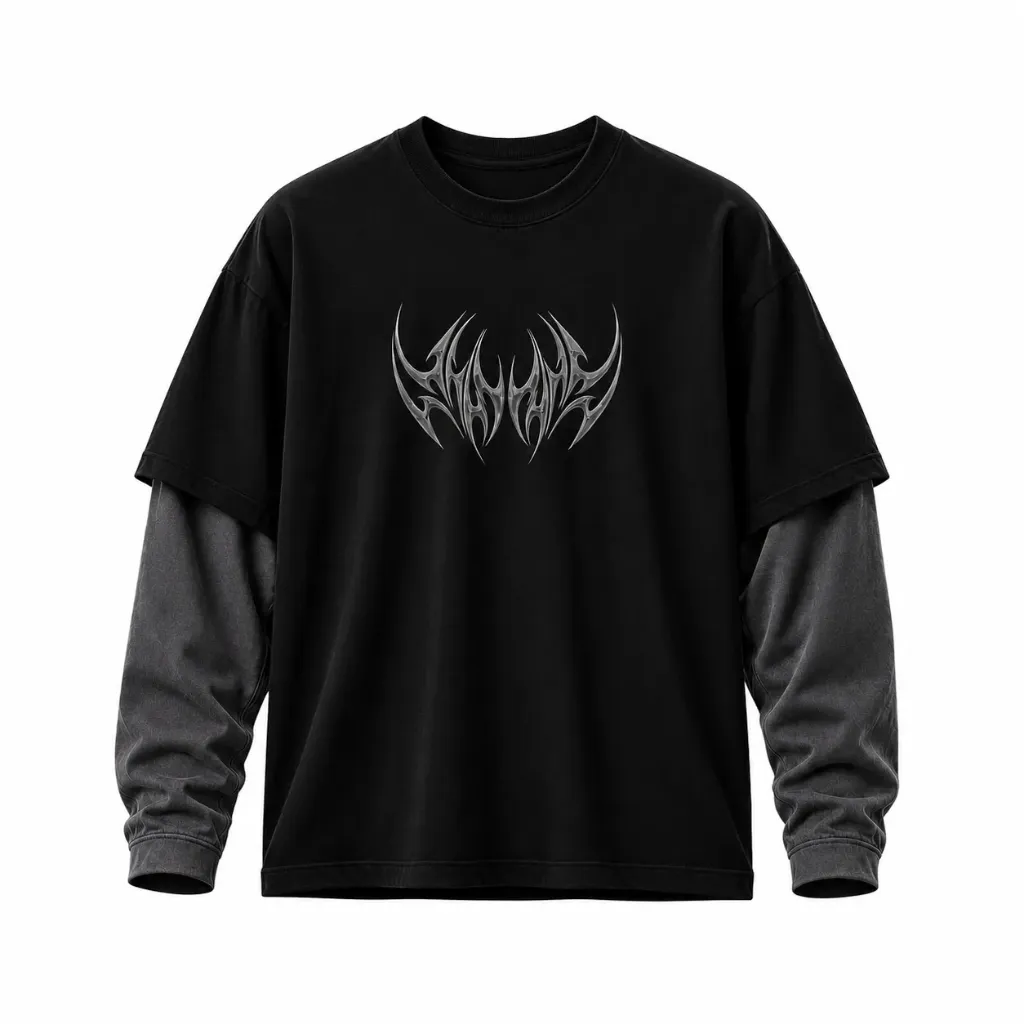 playera de doble manga DARK CULT (L)