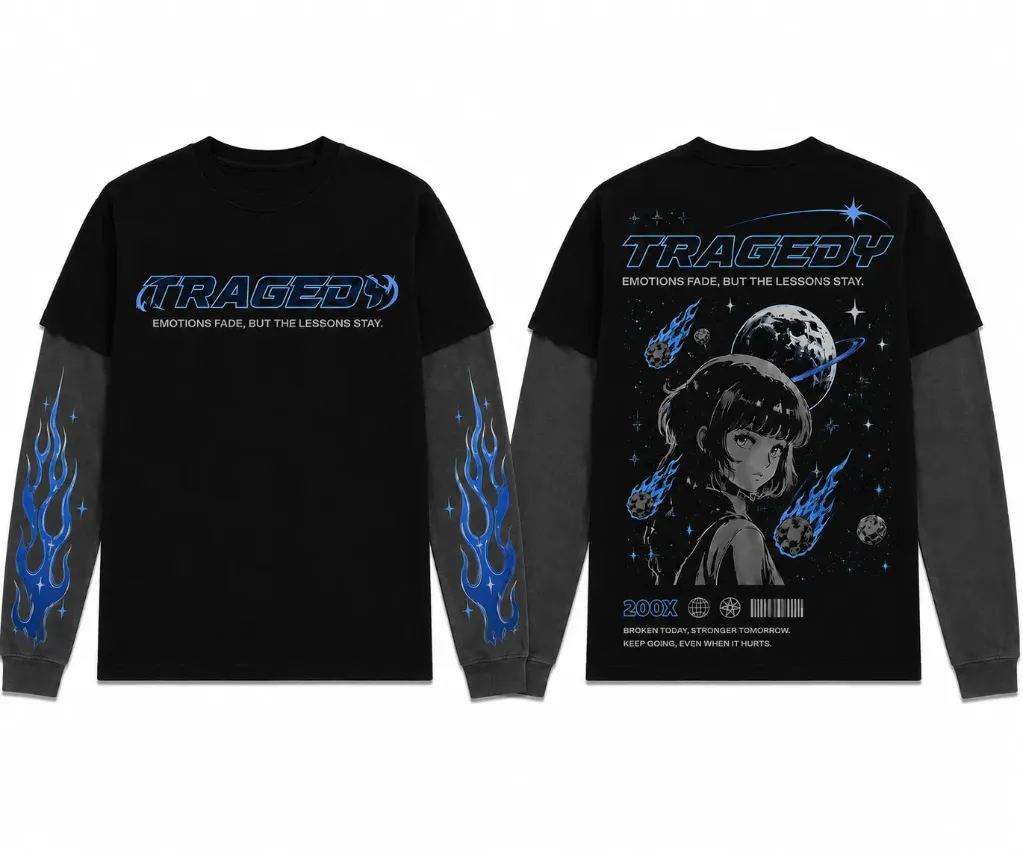 playera de doble manga Tragedy (L)