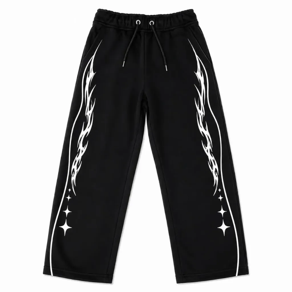 Pants Y2K Tribal Negro (L)