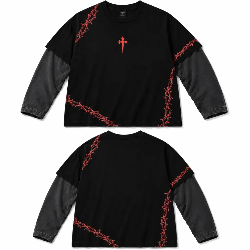 Playera de Doble manga CROWN OF THORNS