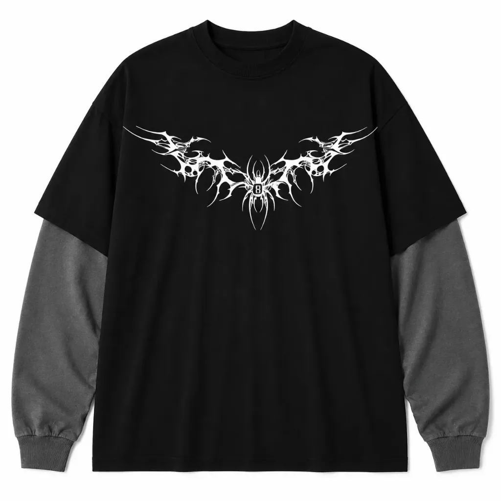 Playera doble manga Spider Instinct (L)