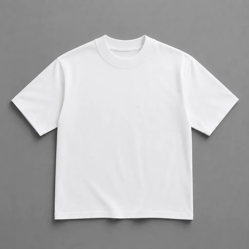 Basic Tee Cuello Grueso (L, Overcize)