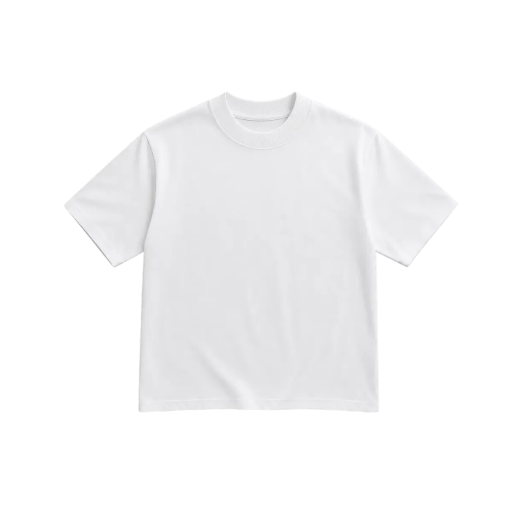 Basic Tee Cuello Grueso (L, Overcize)