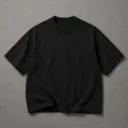 Basic Tee Cuello Grueso (negro)
