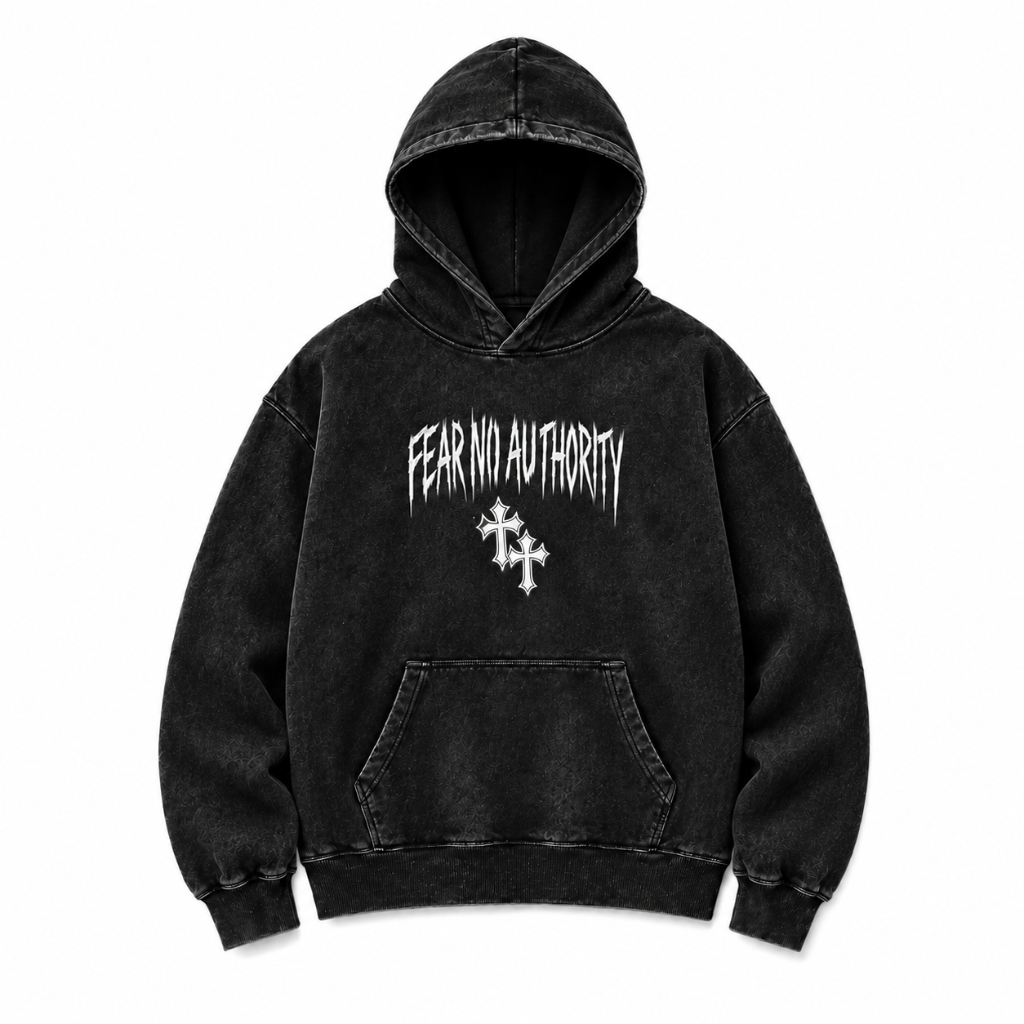 Sueter deslavado FEAR NO AUTHORITY (L)