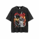 Playera Berserk acid wash
