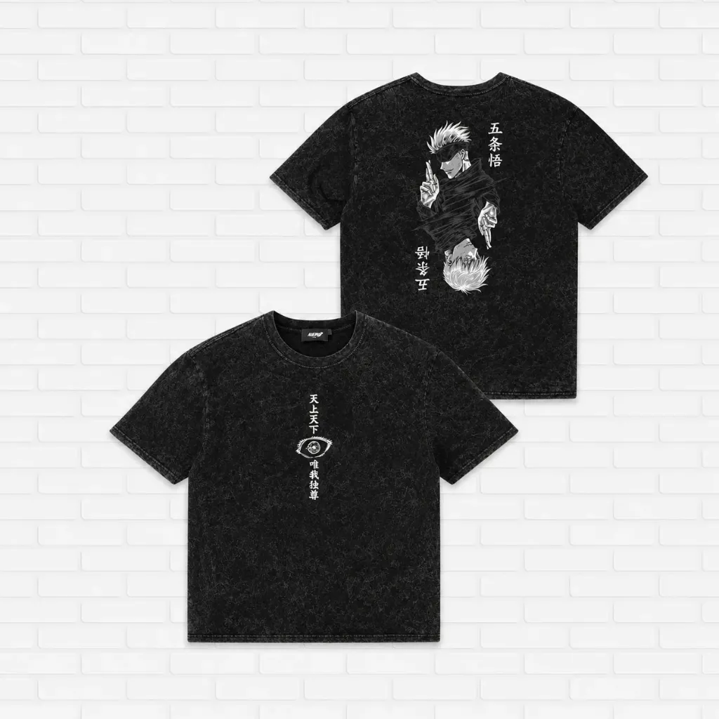 playera Jujutsu Kaizen Acid wash (L)