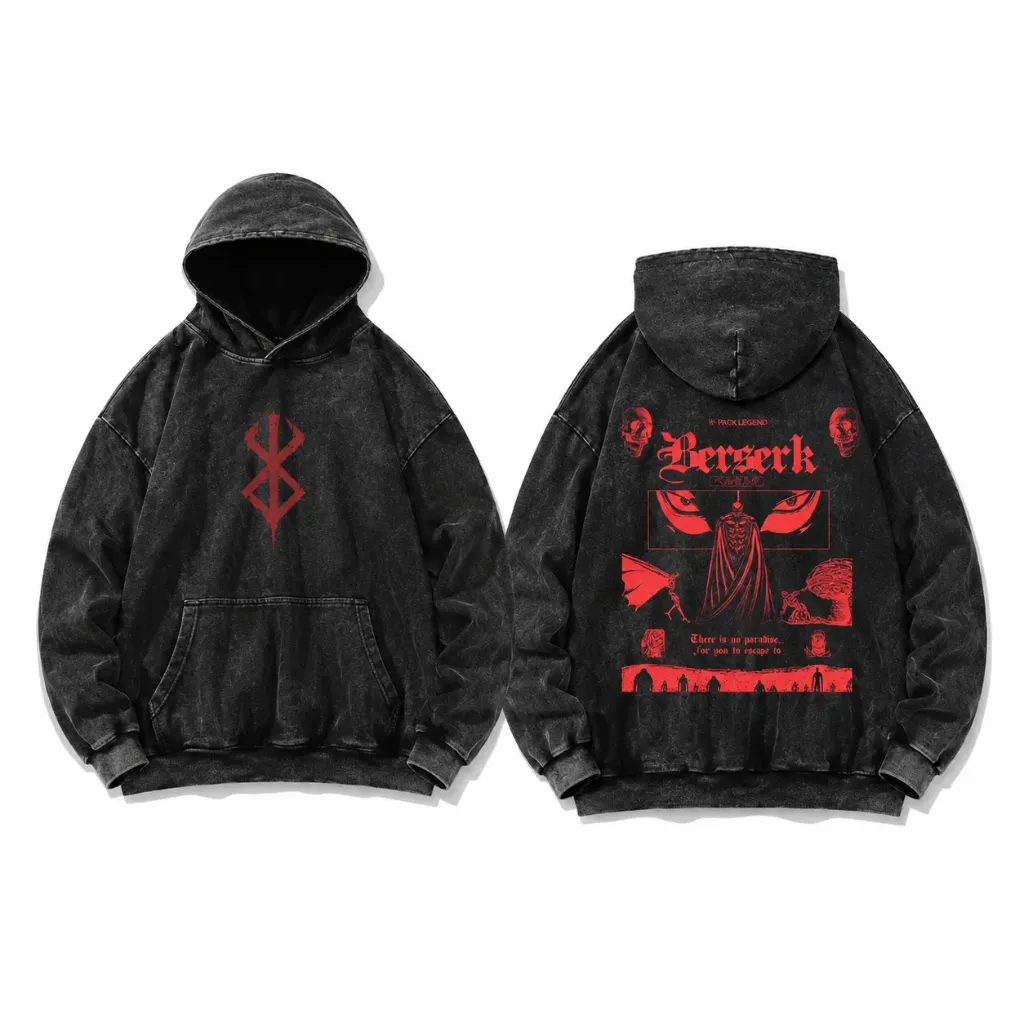 Hoodie Deslavado Berserk (L)