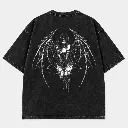 T-Shirt Acid Wash kawaii demon