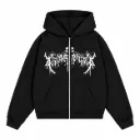 Ziper Hoodie electric skull