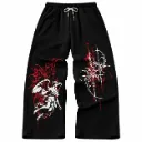 Pants  gotico Red and White