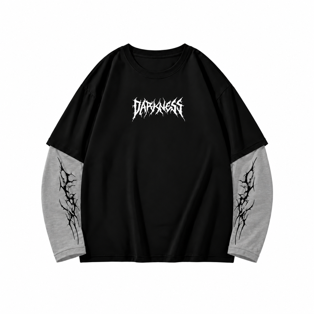 Playera de doble manga Darkness (L)